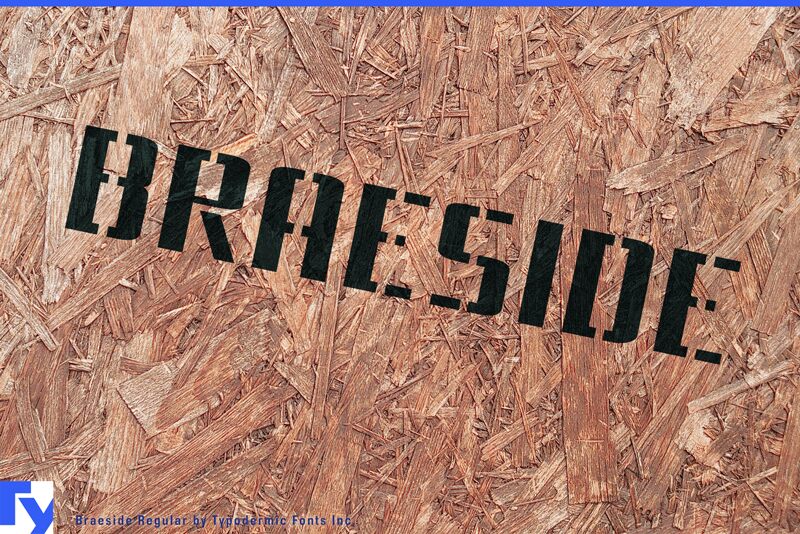 Braeside Outline Schriftart