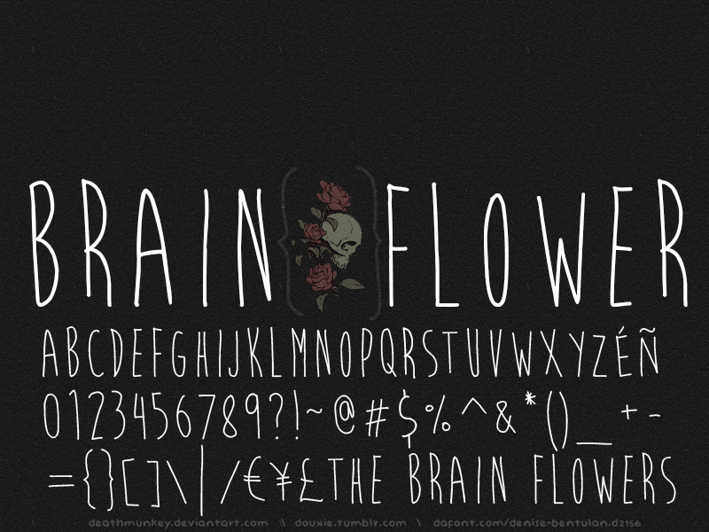 Brain Flower Czcionka