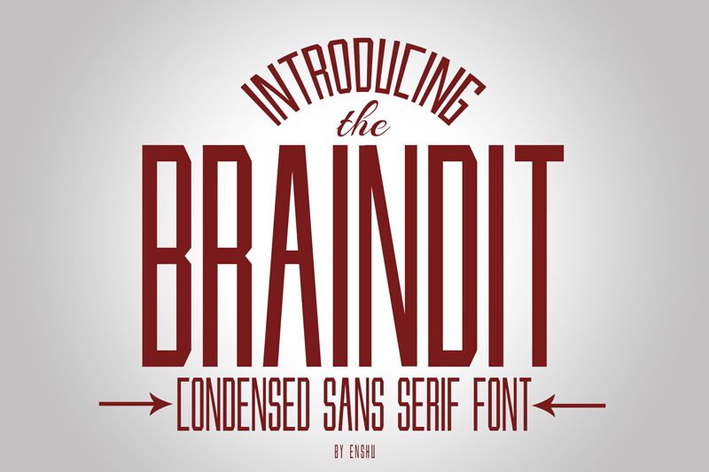 BRAINDIT 字体