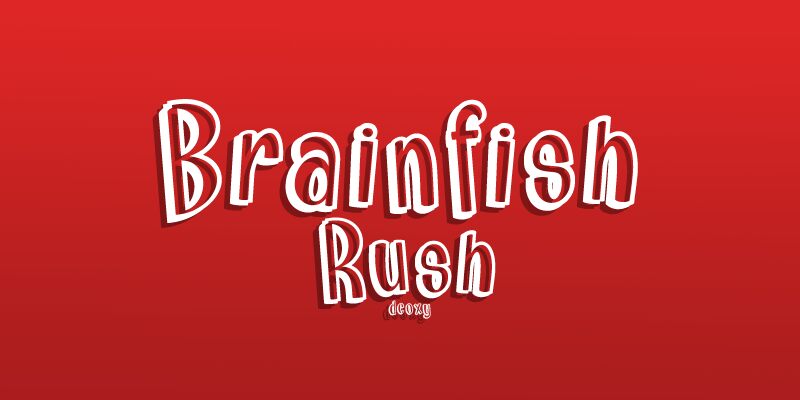 Brainfish Rush Шрифт