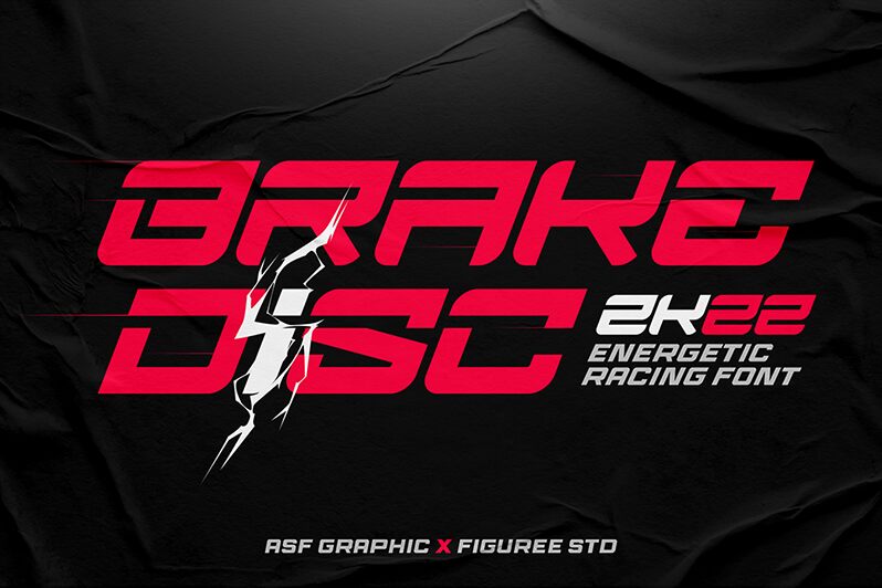 Brake DIsc Schriftart