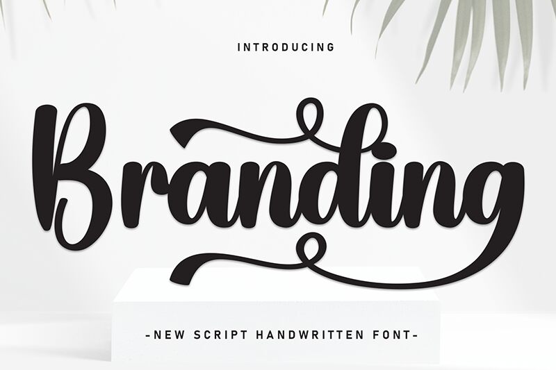 Branding Schriftart