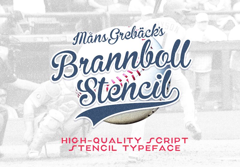 Brannboll Stencil Carattere