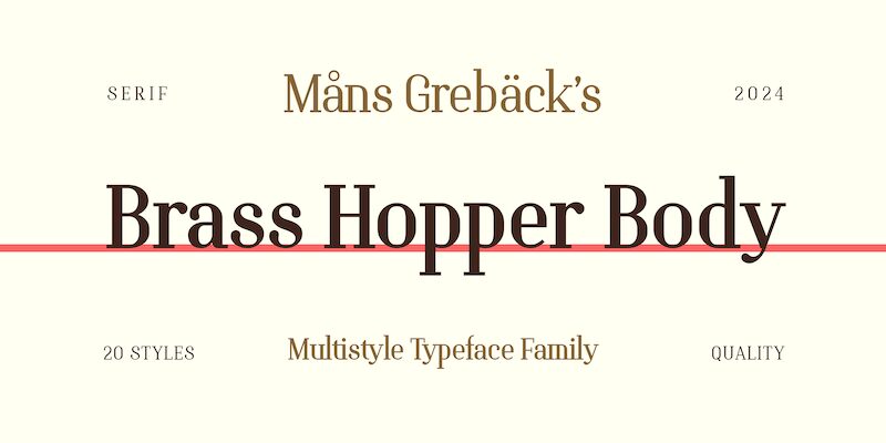 Brass Hopper Body Schriftart