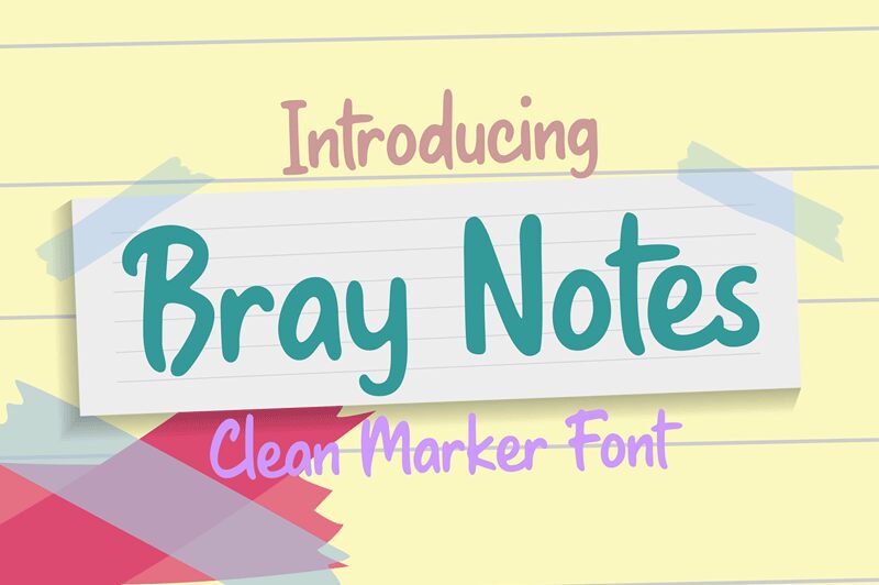 Bray Notes Czcionka