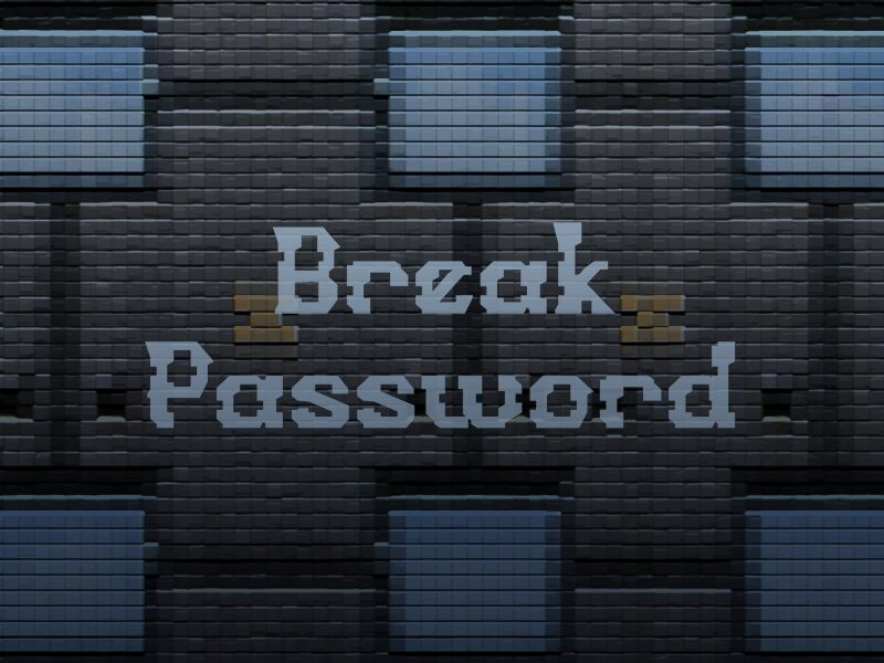 b Break Password Font