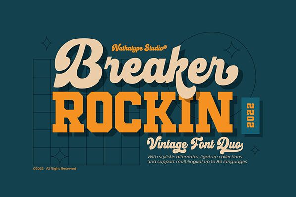 Breaker Rockin Display Czcionka