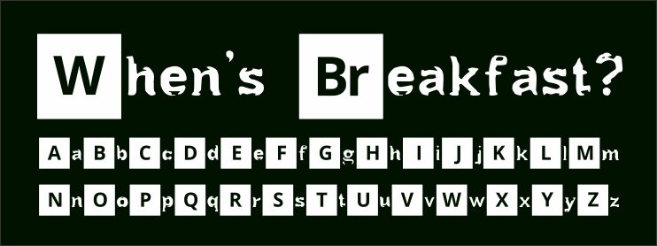 Breaking B Fuente | Fonts2u.com