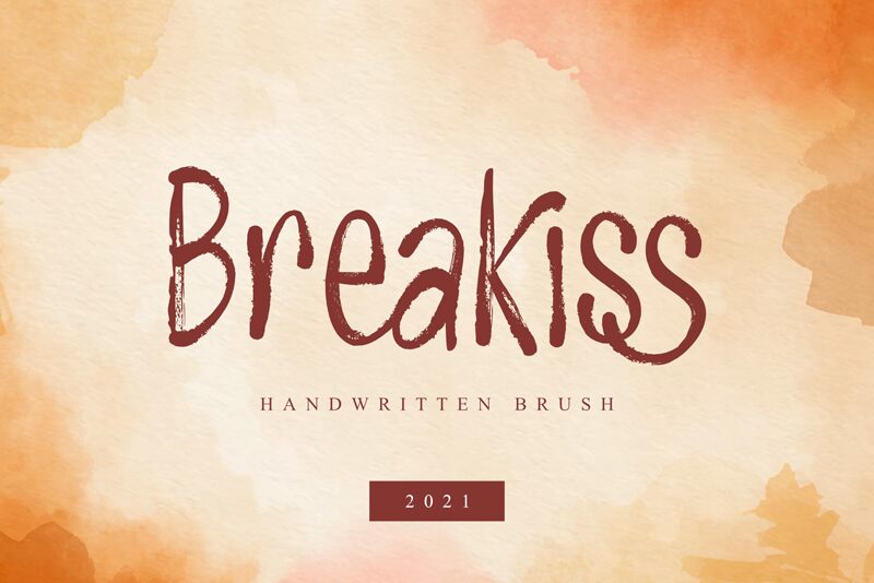 Breakiss Schriftart