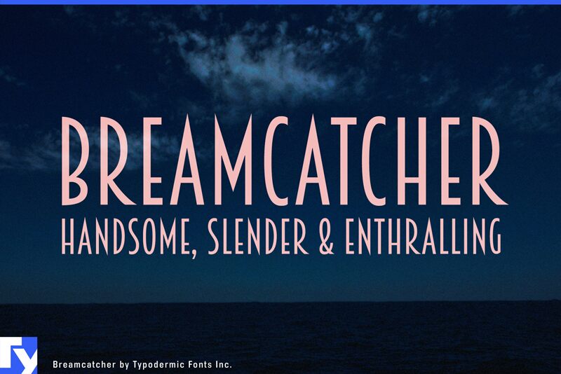 Breamcatcher Regular — Prezentacja czcionki