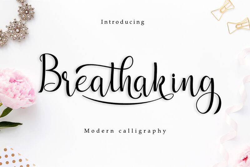 breathaking Schriftart