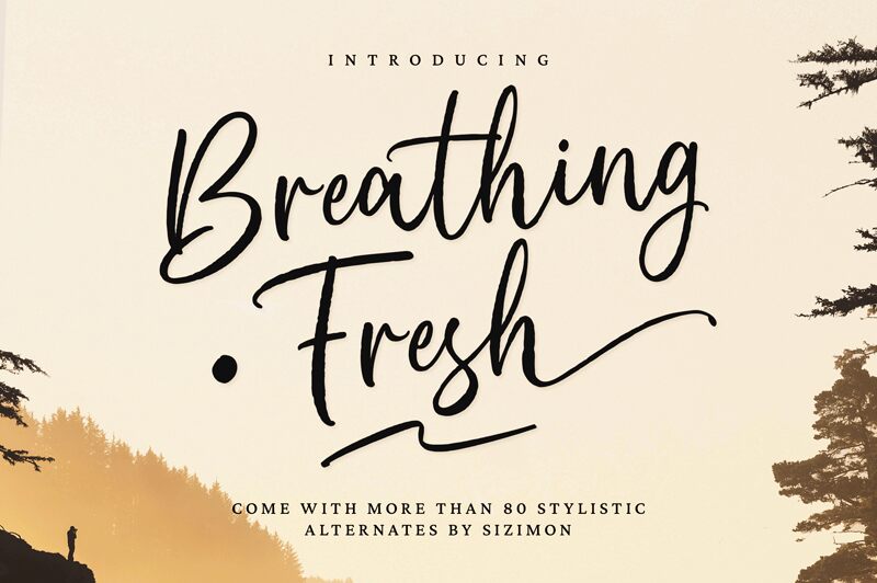 Breathing Fresh Czcionka