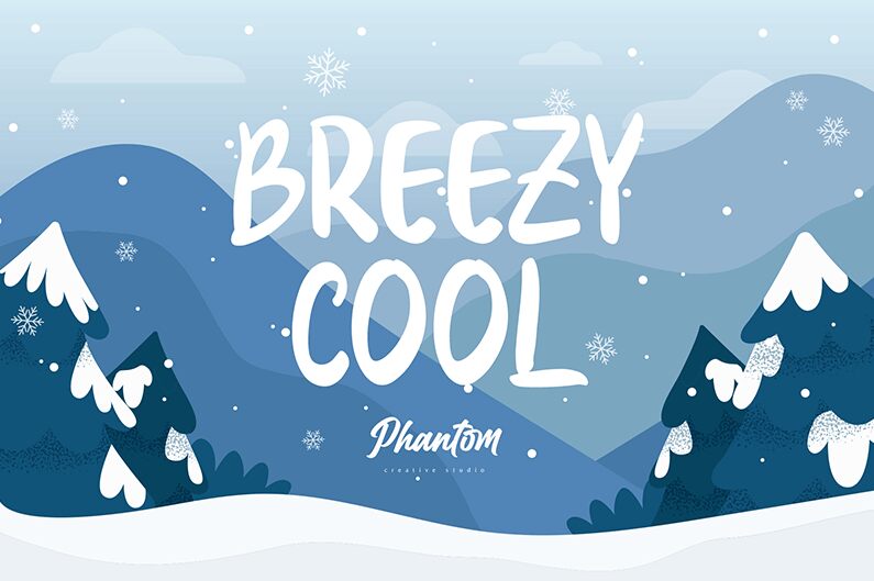 Breezy Cool Schriftart
