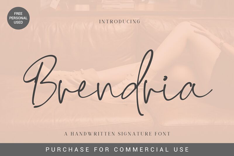 Brendria Signature Czcionka
