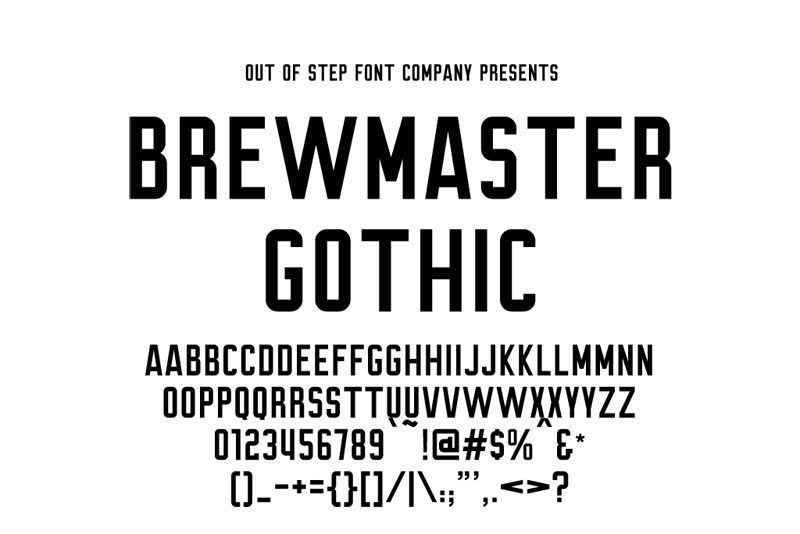 Brewmaster Gothic Шрифт