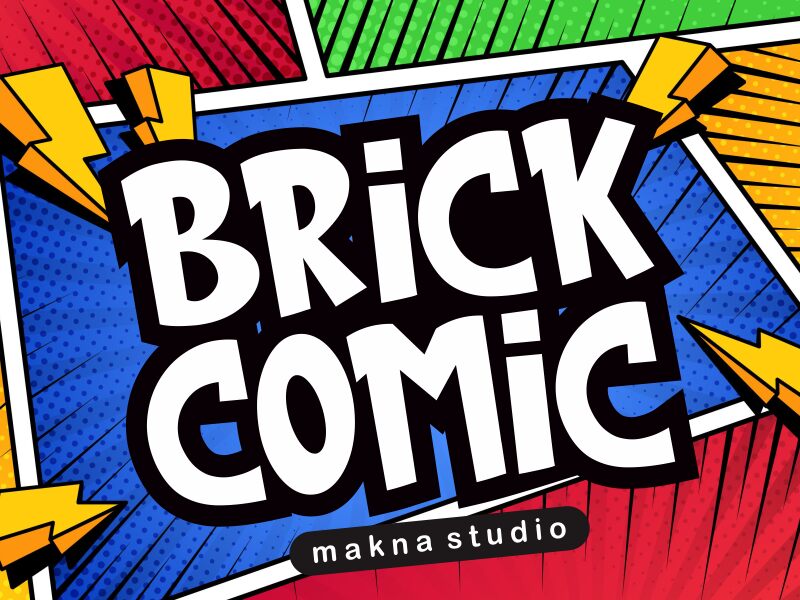 brick comic Schriftart