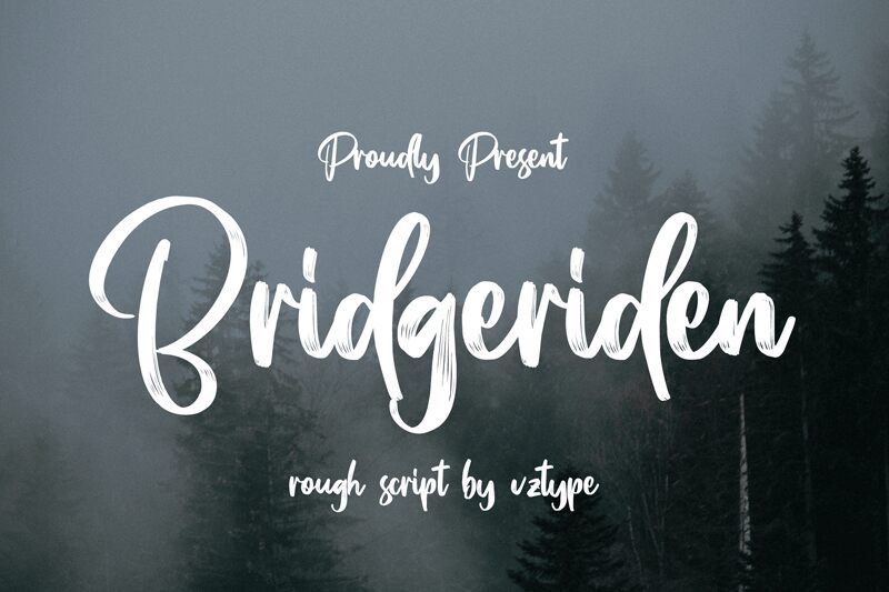 Bridgeriden Schriftart
