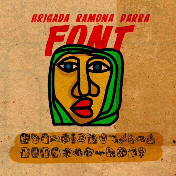 BRIGADA RAMONA PARRA Czcionka