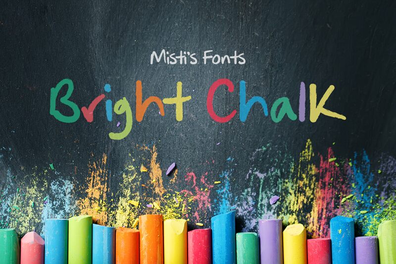 Bright Chalk Schriftart