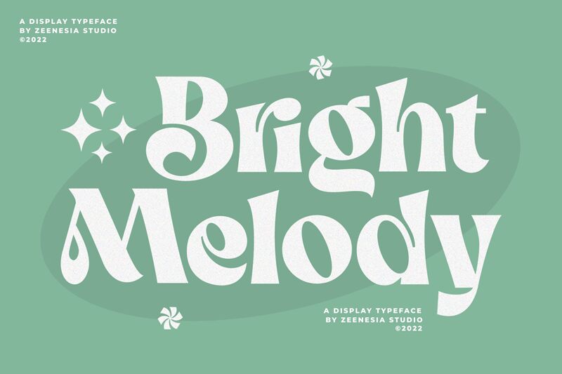 Bright Melody Czcionka