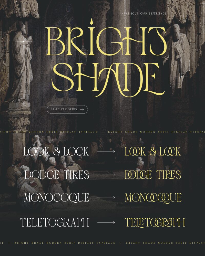 Bright shade الخط