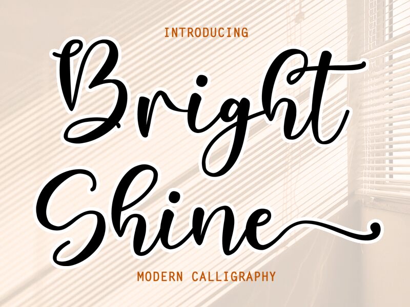 Bright Shine Czcionka