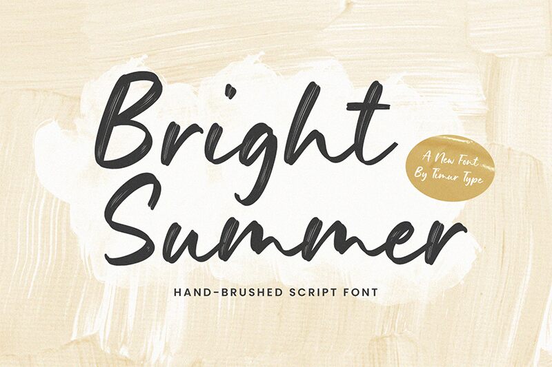 Bright Summer Schriftart