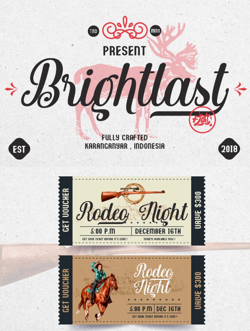 Brightlast Carattere