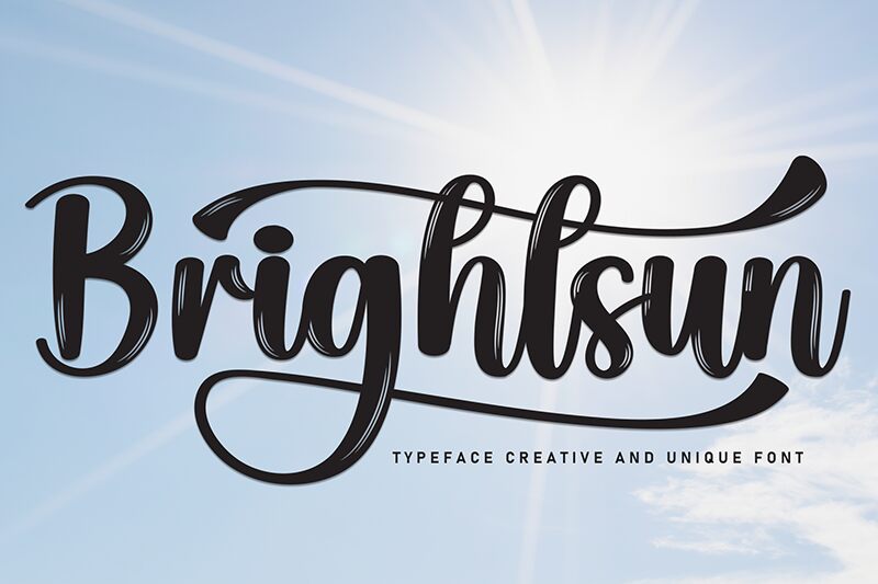 Brightsun Schriftart