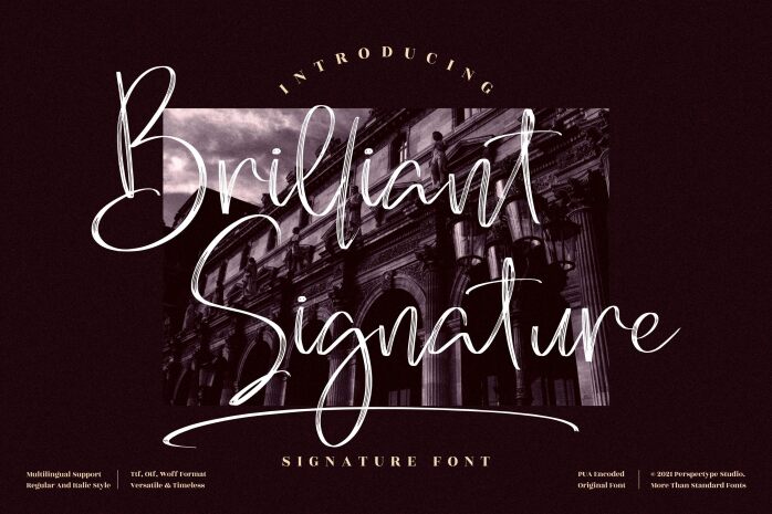 Brilliant Signature Czcionka