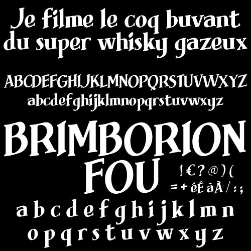 Brimborion Fou Druh písma
