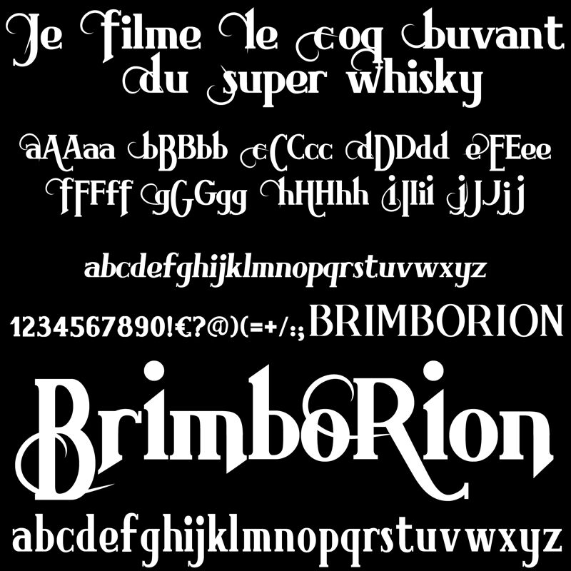 Brimborion Czcionka