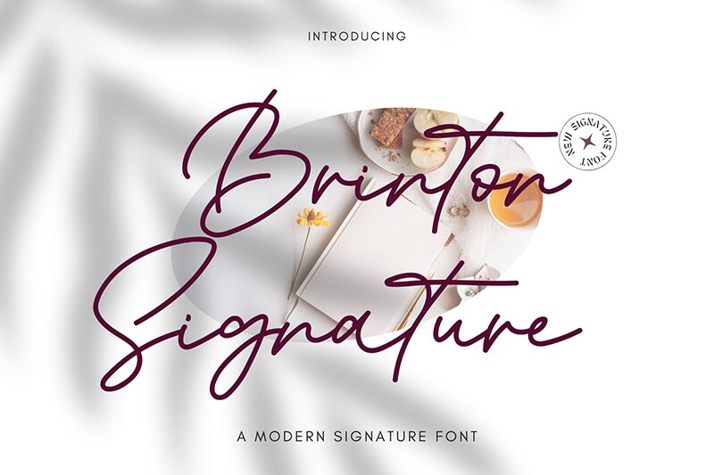 Brinton Signature Шрифт