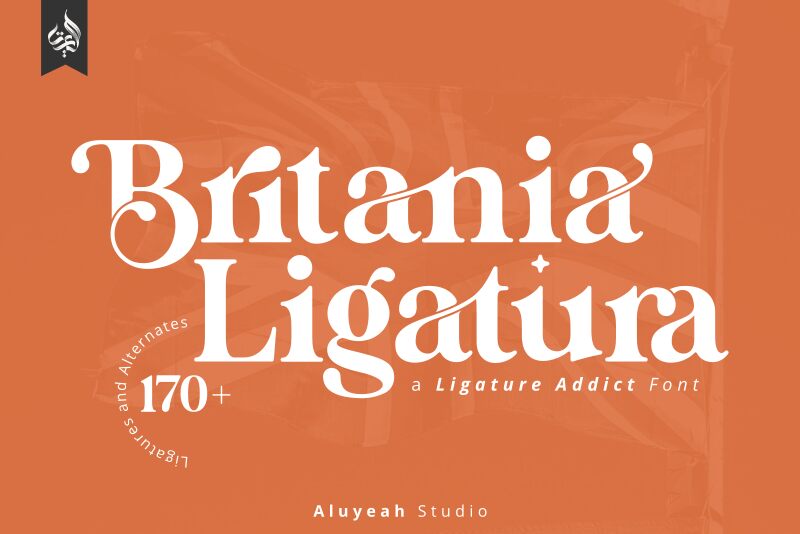 Britania Ligatura Czcionka