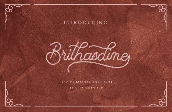 Brithasdine الخط