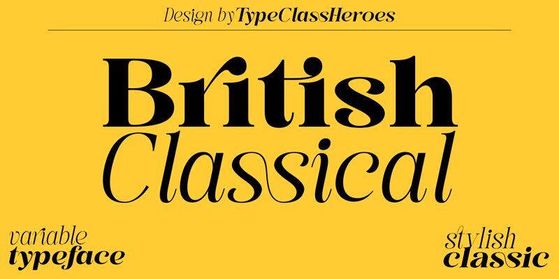 British Classical Czcionka