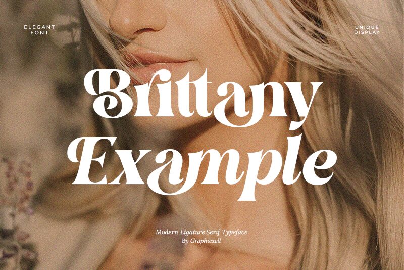 Brittany Example Font
