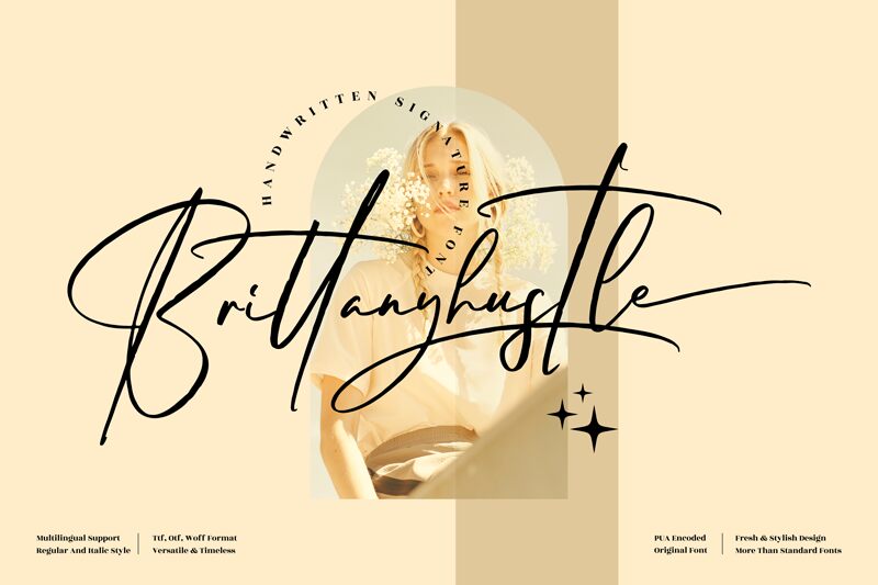 Brittanyhustle Schriftart