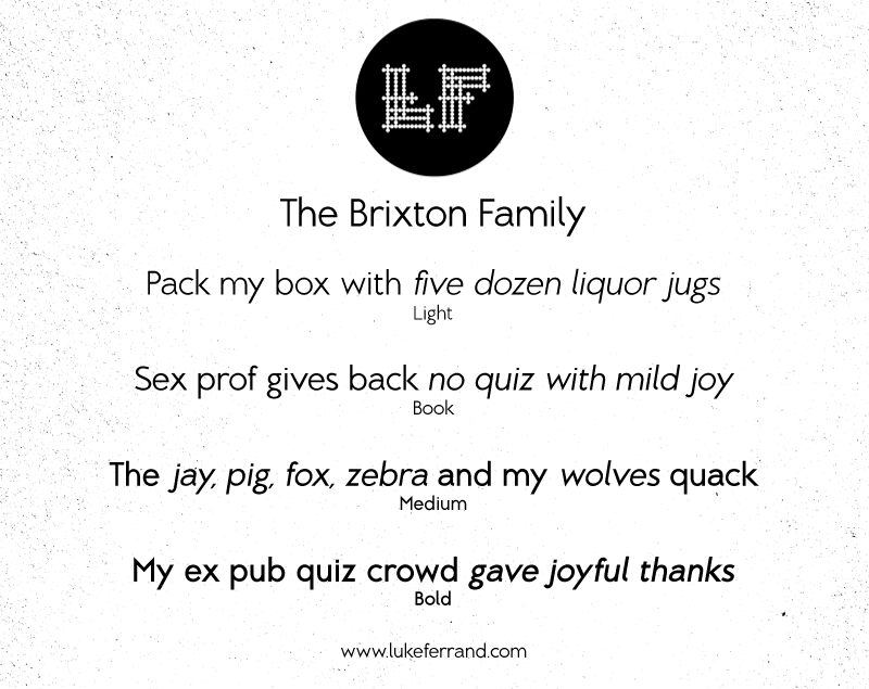 Brixton Schriftart
