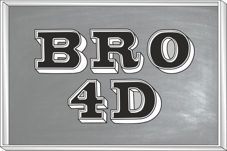 Bro 4D Schriftart