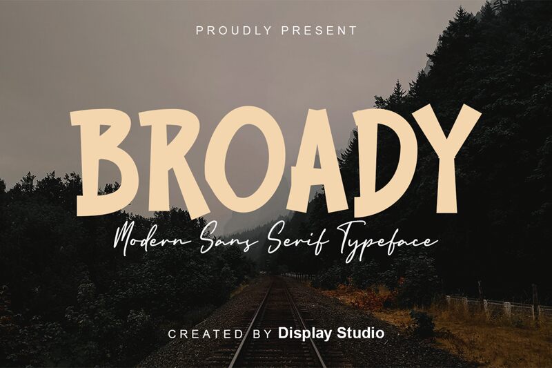 BROADY Schriftart