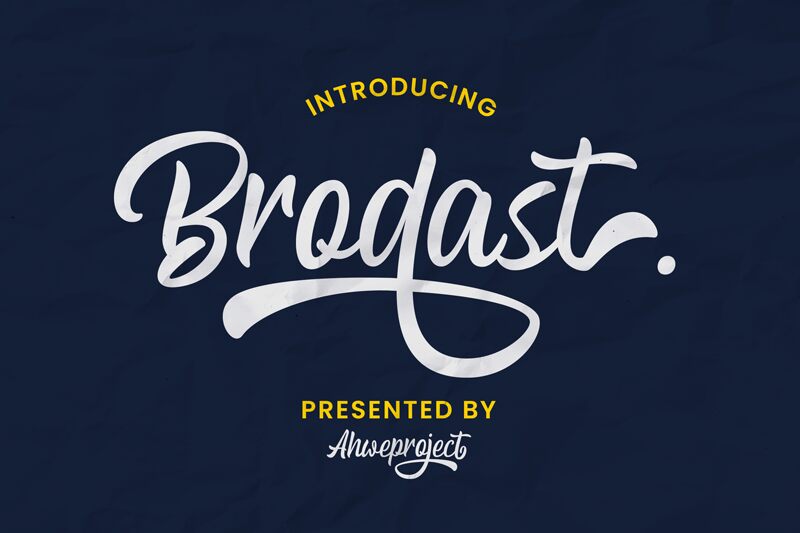 Brodast الخط