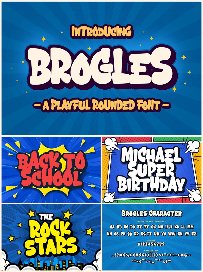Brogles Schriftart