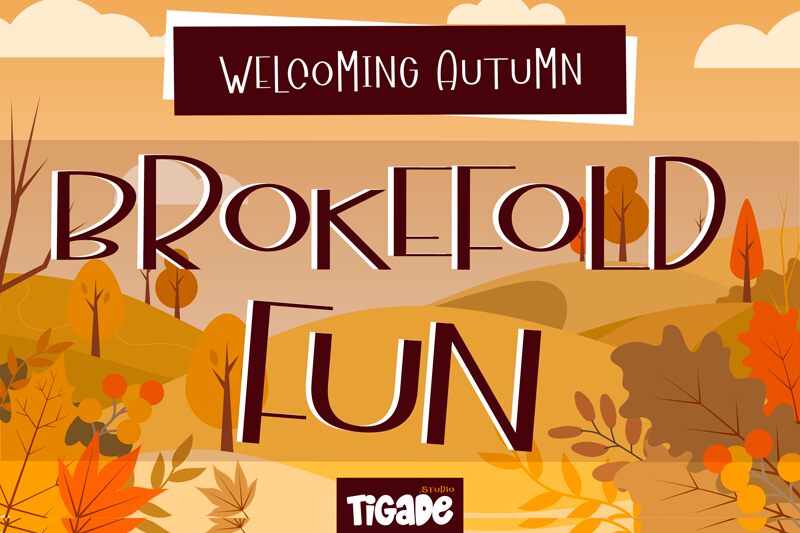Brokefold Fun Schriftart