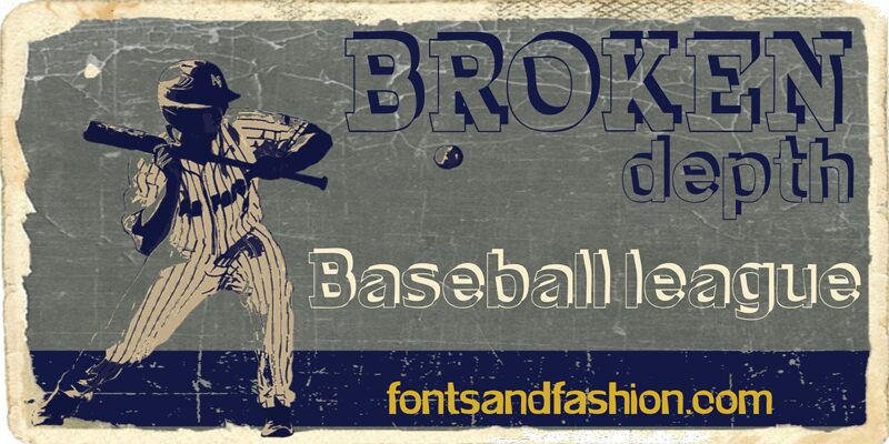 BROKEN DEPTH Schriftart