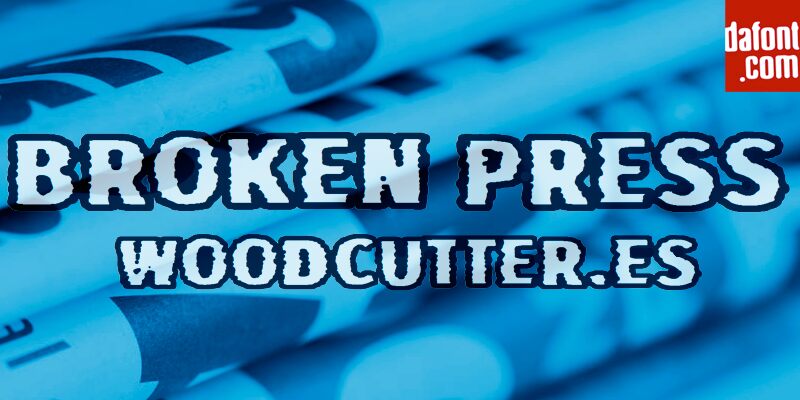 Broken Press Schriftart