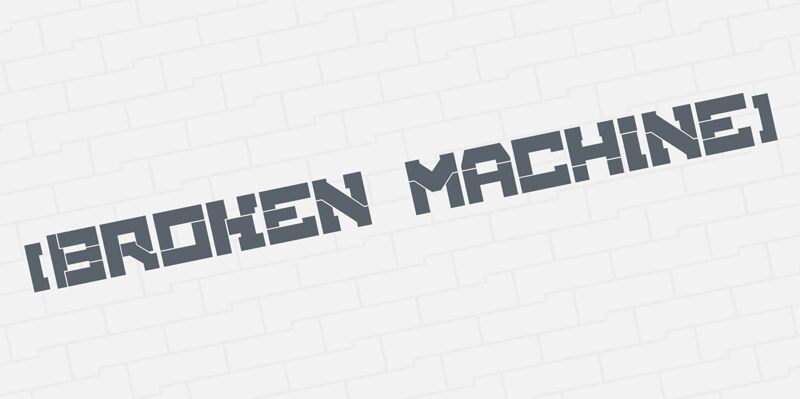 BrokenMachine Font