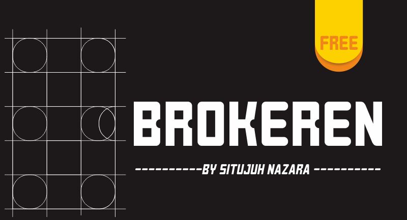 BROKEREN Czcionka