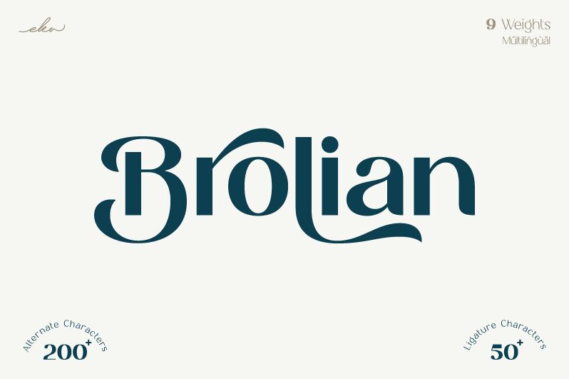 Brolian Schriftart