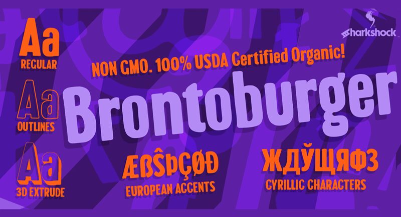 Brontoburger Czcionka